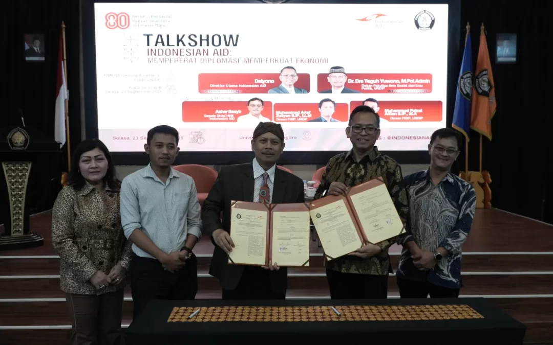 AID Indonesia Talkshow: Strengthening Diplomacy, Strengthening the Economy with International Relations Students of the Faculty of Social and Political Sciences, Diponegoro University