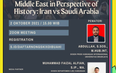 HIMAHI UB x HMPS HI UNDip: Diskusi “Middle East in Perspective of History: Iran vs Saudi Arabia” Berhasil Diselenggarakan