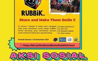 Aksi Sosial 10 Tahun HI UNDIP: Mendukung Pendidikan Anak di Rubbik School