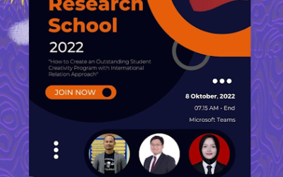 Research School 2022: How to Create an Outstanding Student Creativity Program with International Relation Approach